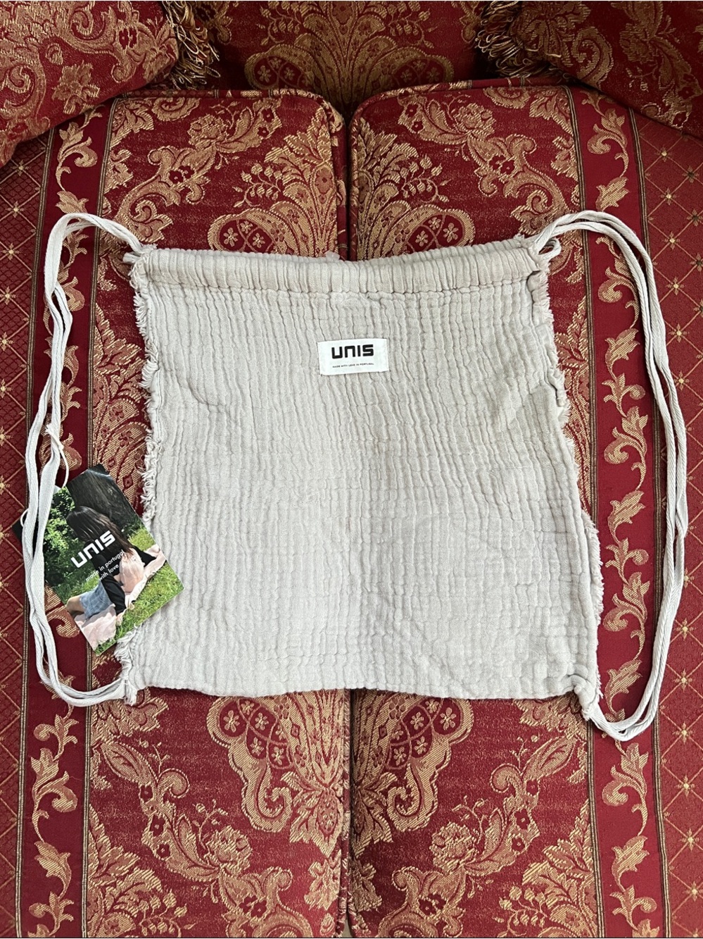 Drawstring Backpack – Textured Everyday Tote
